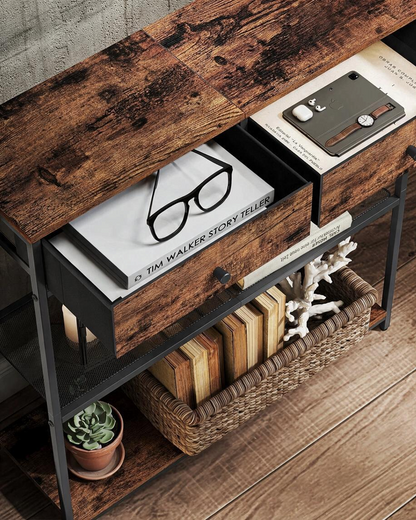 Wandtafel met 2 Lades