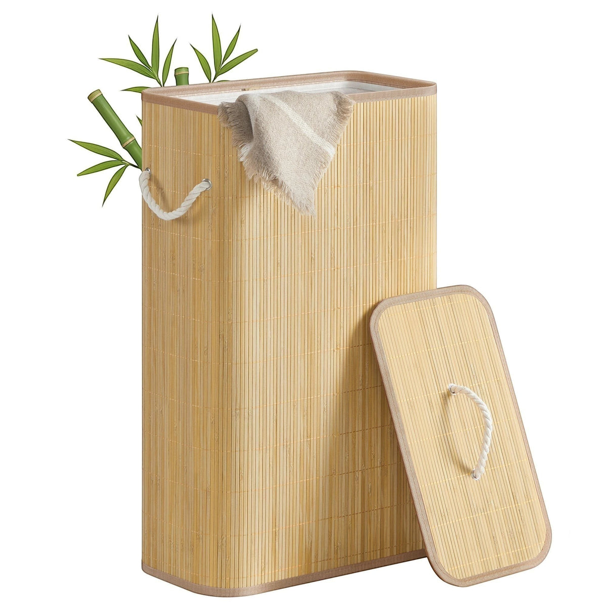 Smalle Bamboe Wasmand 60 Liter