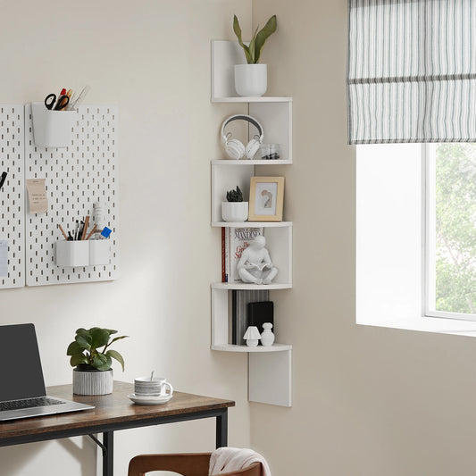 Hoekwandplank met Zigzag Design