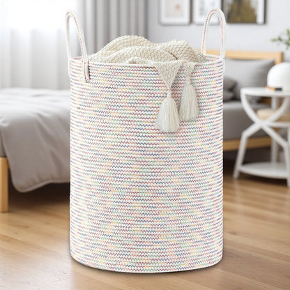 Grote Gevlochten Wasmand met Handvatten