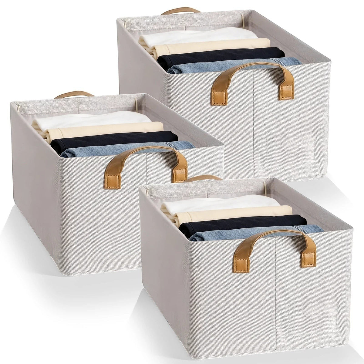 Opbergmanden met Metalen Frame - Set van 3