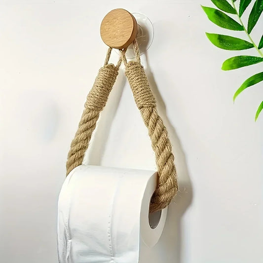 Toiletrolhouder van Gevlochten Touw