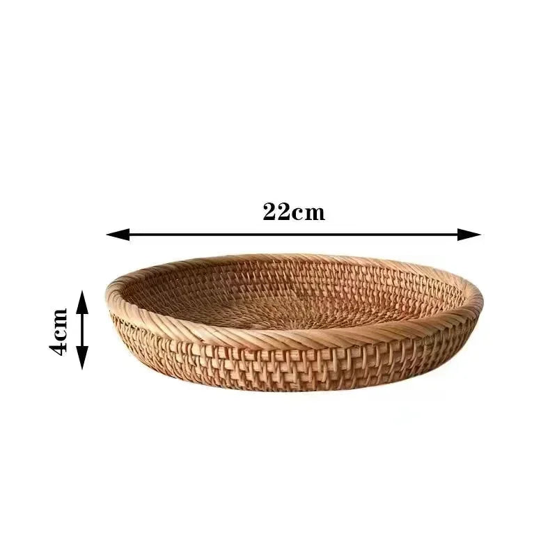 Ronde Rattan Serveermand