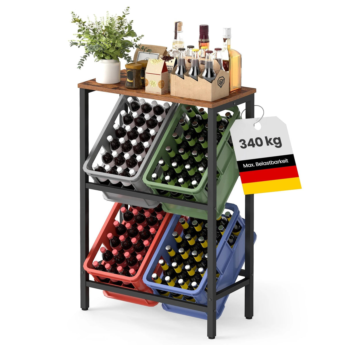 Opbergrek met 4 Opbergboxen