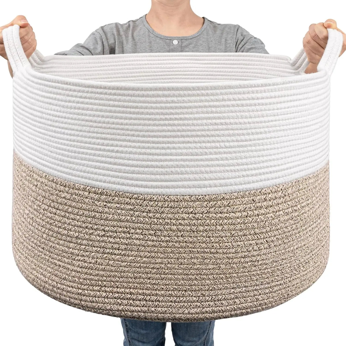 Grote Katoenen Touwmand – 83 Liter