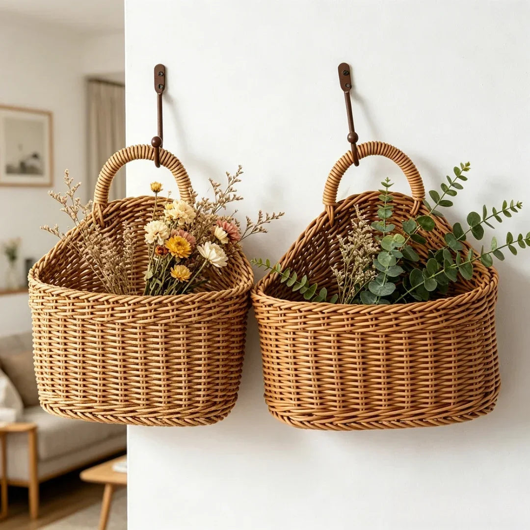 Hangende Opbergmand – Rotan-Look