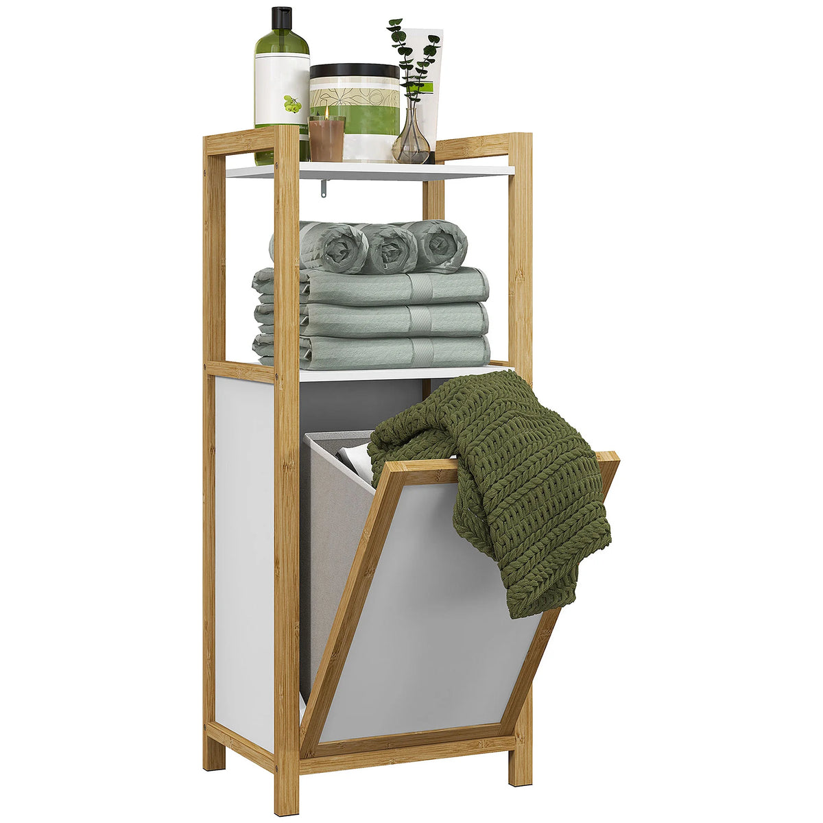 Badkamerkastje met Wasmand 33 Liter