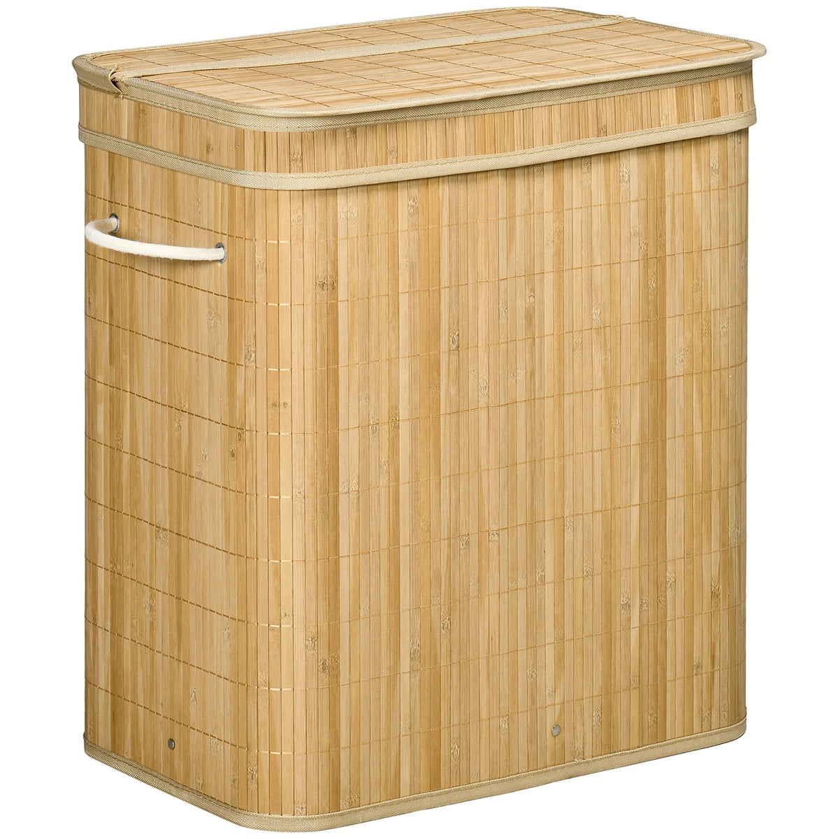 Bamboe Wasmand met 2 Vakken - 90 Liter