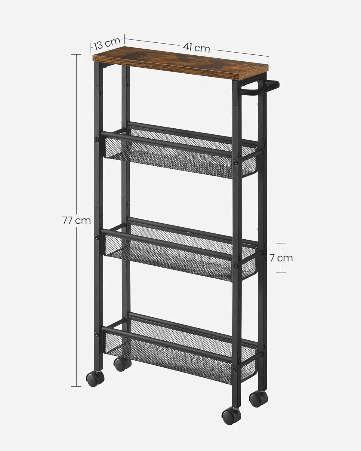 Smal Keukenrek op Wielen