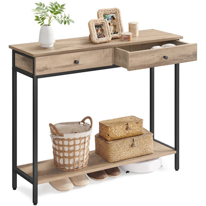 Wandtafel met 2 Lades