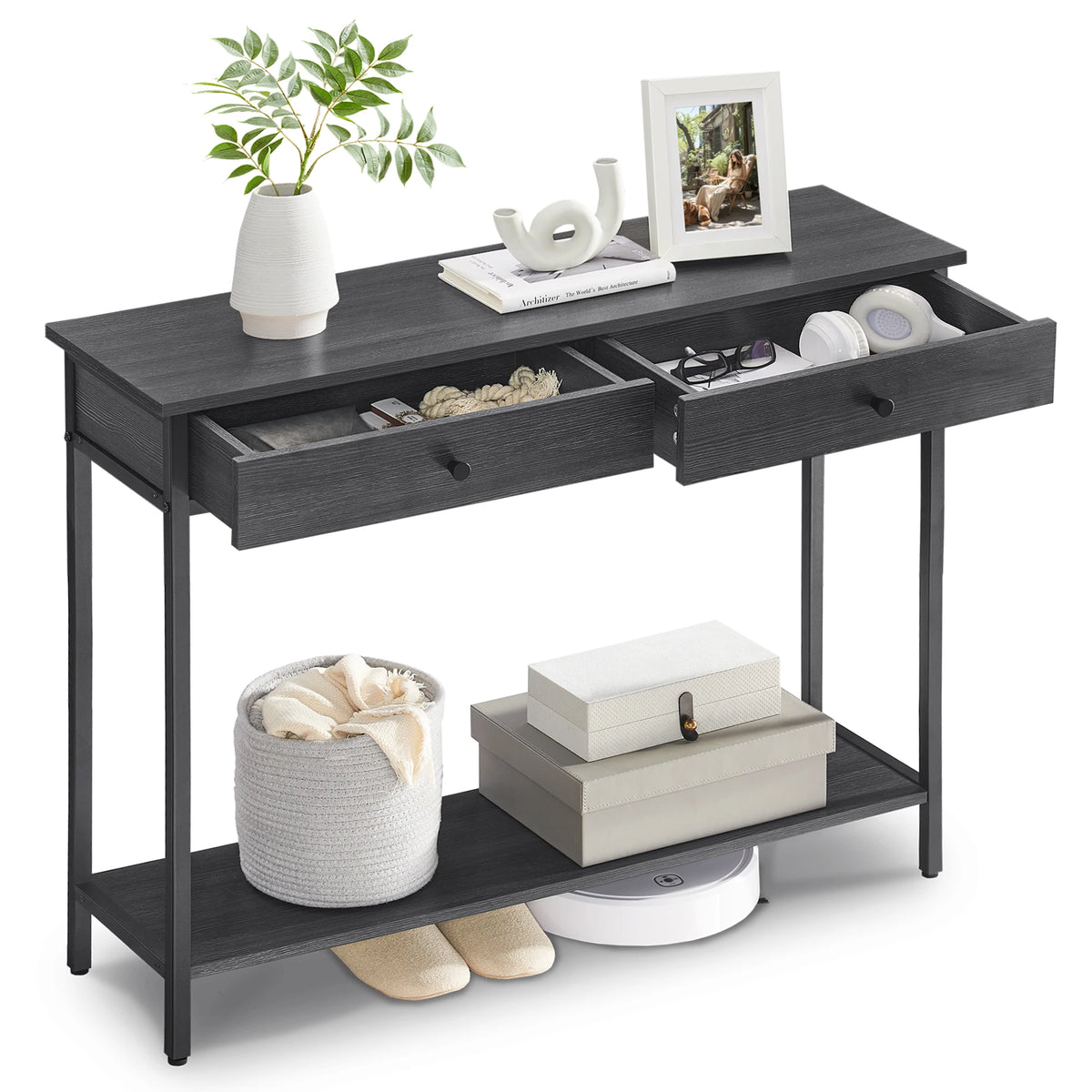 Wandtafel met 2 Lades