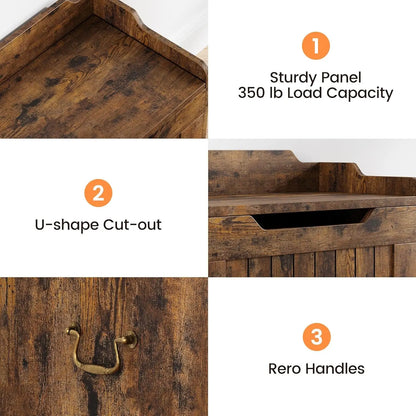 Houten Opbergkist met Veiligheidsscharnier
