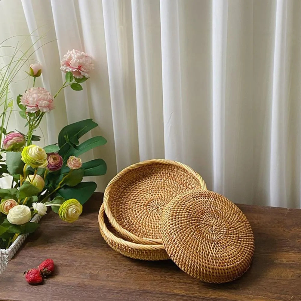 Ronde Rattan Serveermand