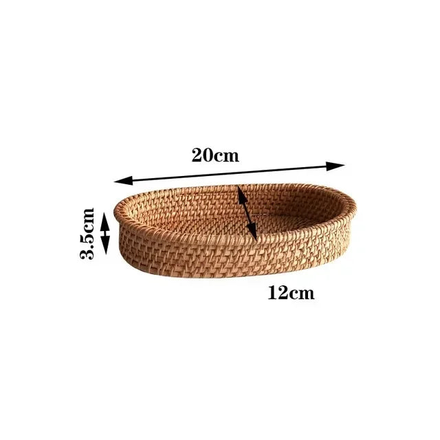 Ronde Rattan Serveermand