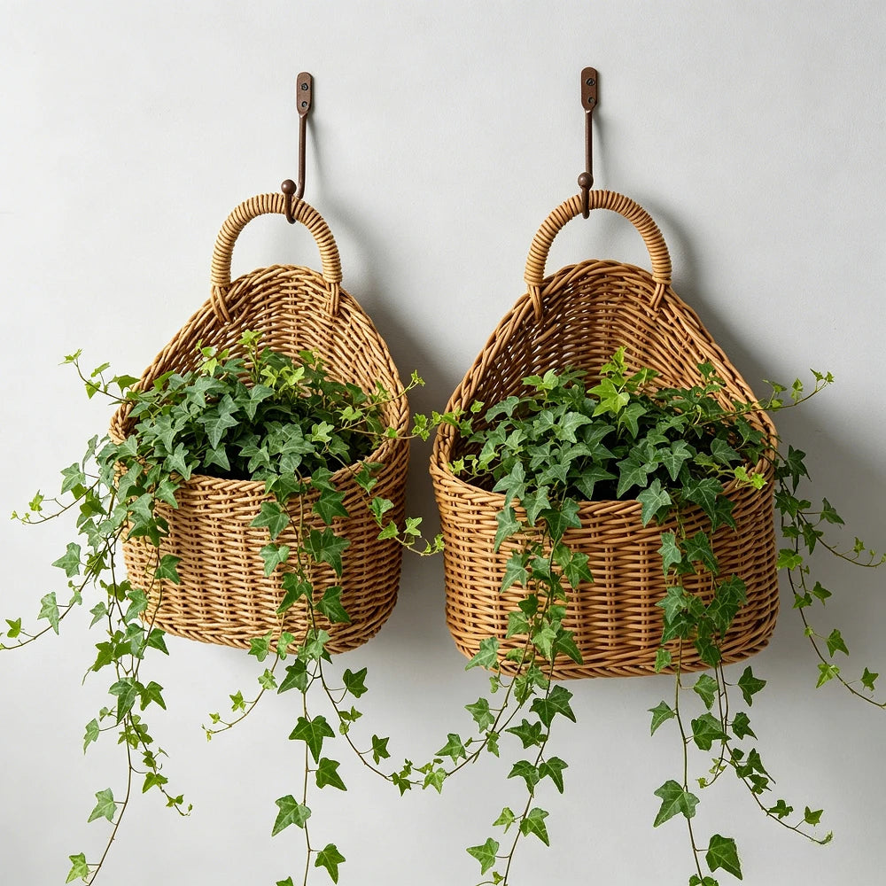 Hangende Opbergmand – Rotan-Look