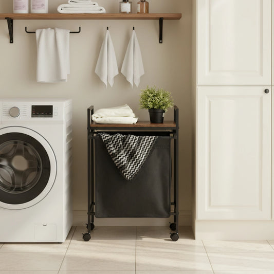 Smalle Wasmand op Wielen