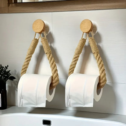 Toiletrolhouder van Gevlochten Touw