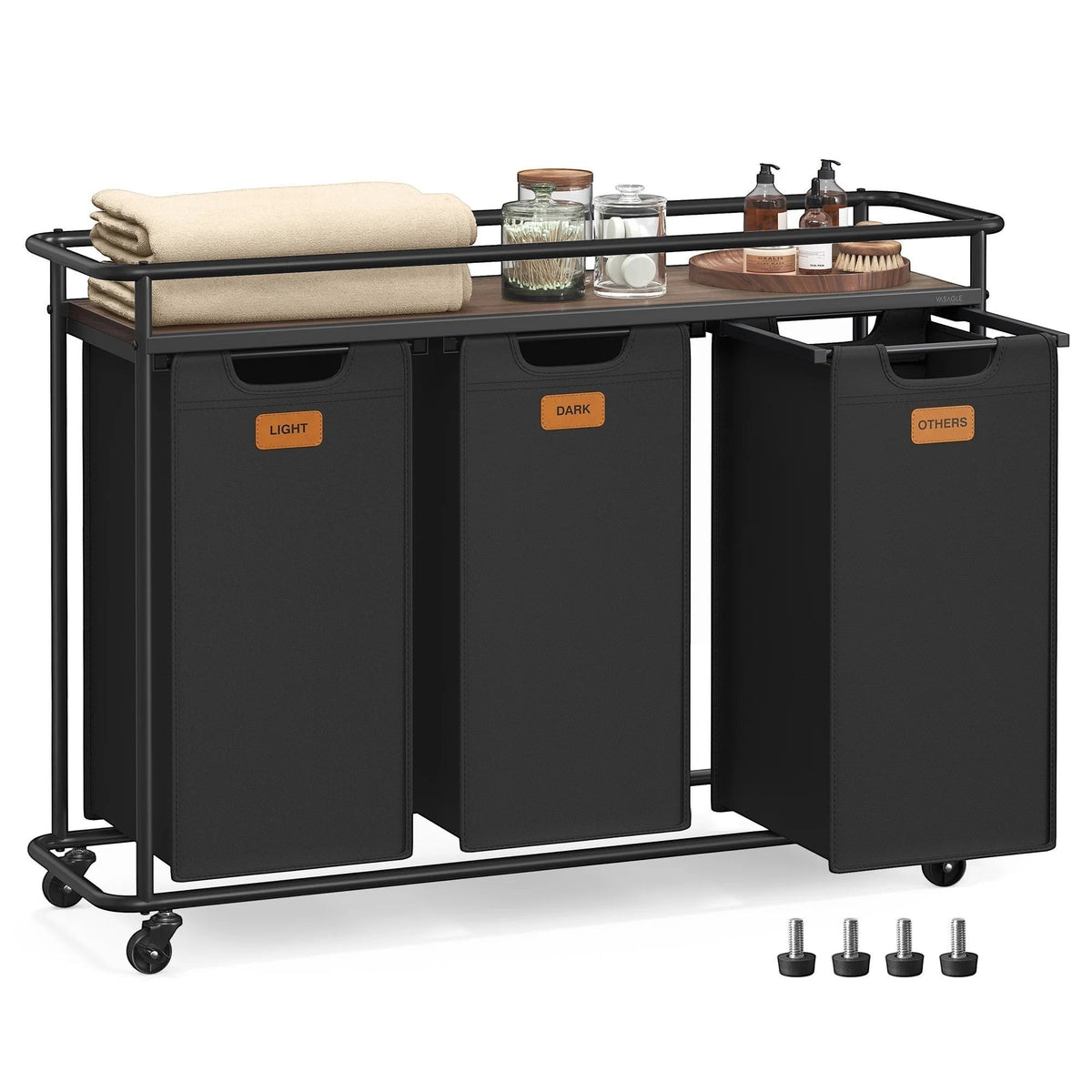 Wassorteerwagen 150 Liter met Plank