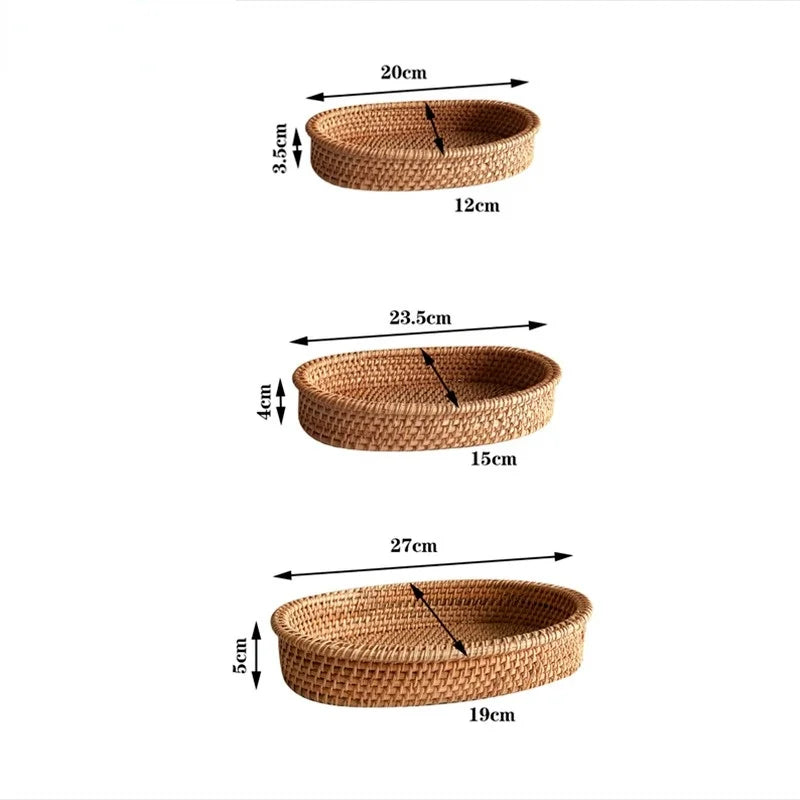 Ronde Rattan Serveermand