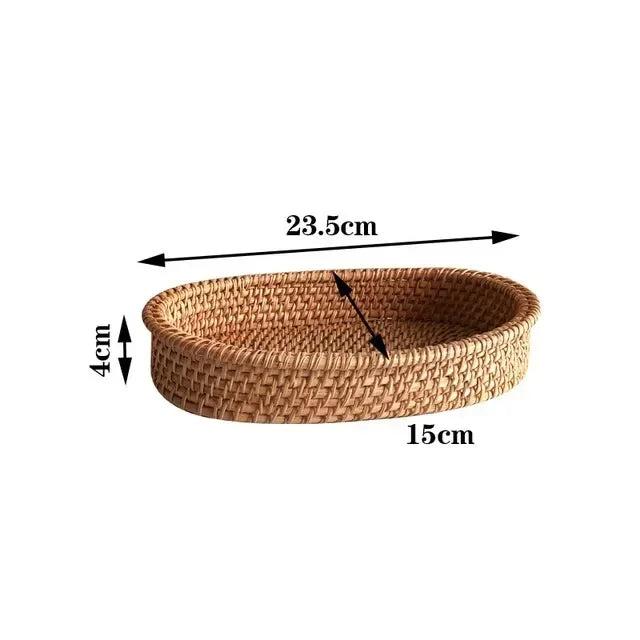 Ronde Rattan Serveermand