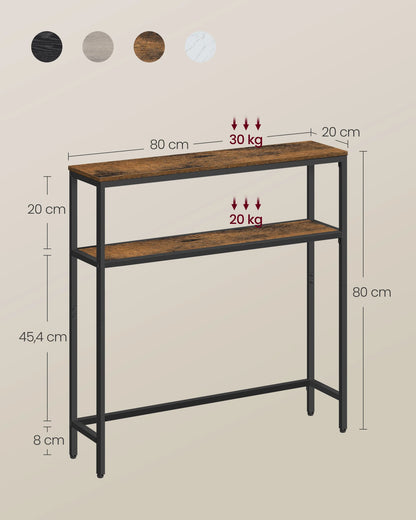 Consoletafel met 2 Planken