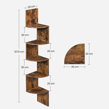 Zigzag Wandplank 5 Niveaus