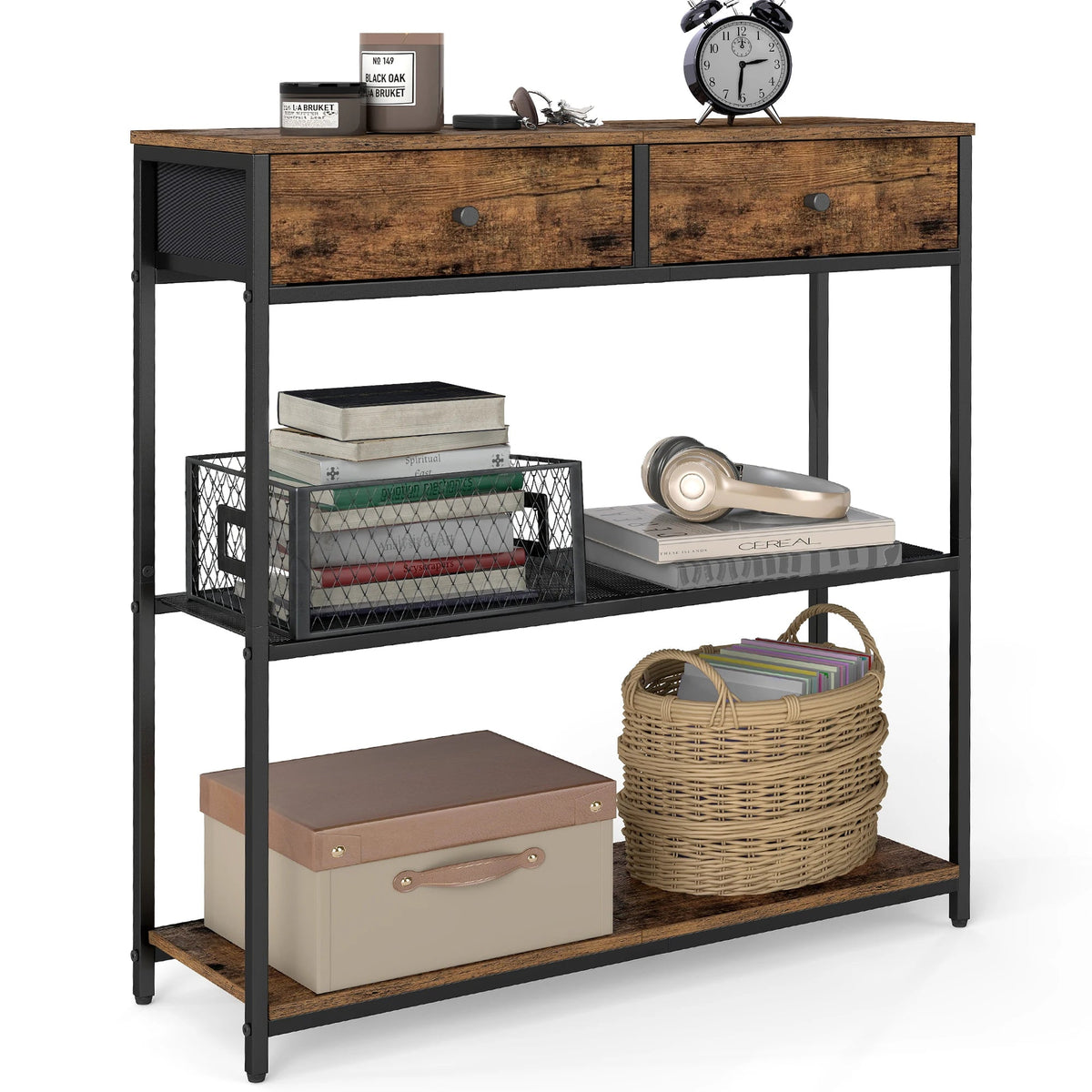 Wandtafel met 2 Lades