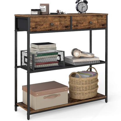 Wandtafel met 2 Lades