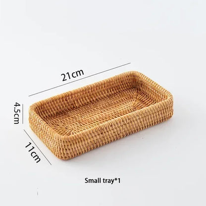 Handgevlochten Rattan Broodmand