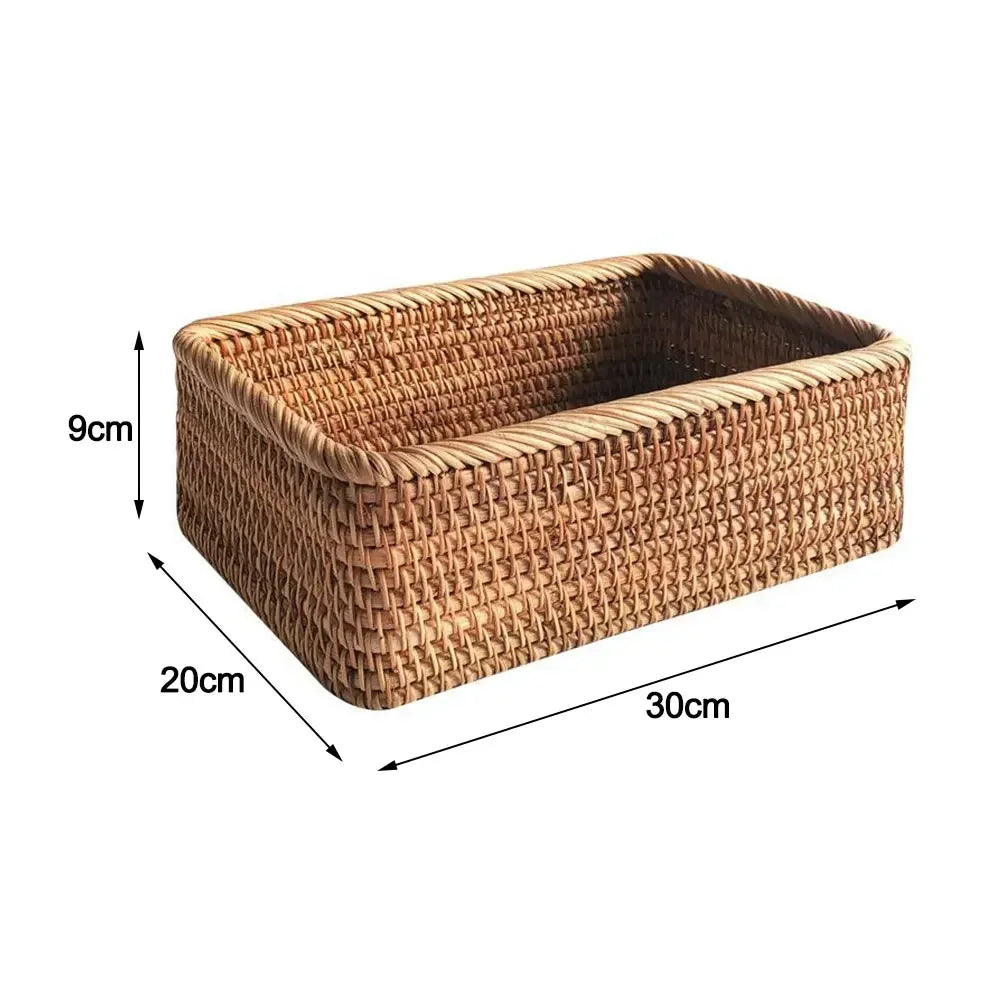 Handgevlochten Rattan Broodmand