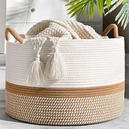 Grote Wasmand voor Dekens en Kleding