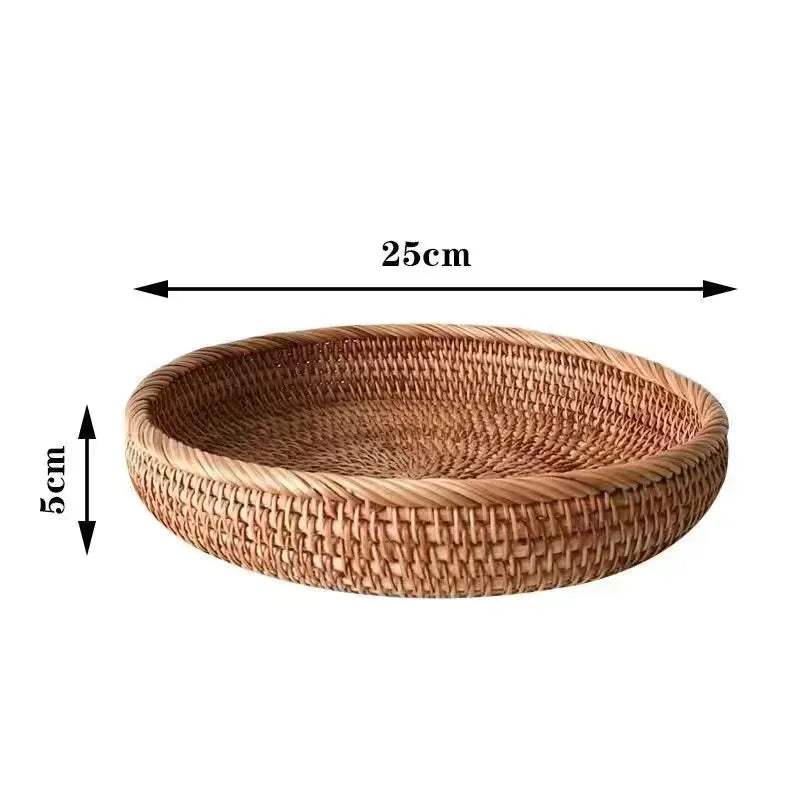Ronde Rattan Serveermand