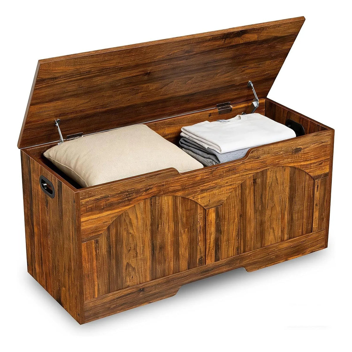 Houten Opbergbank met Klepdeksel
