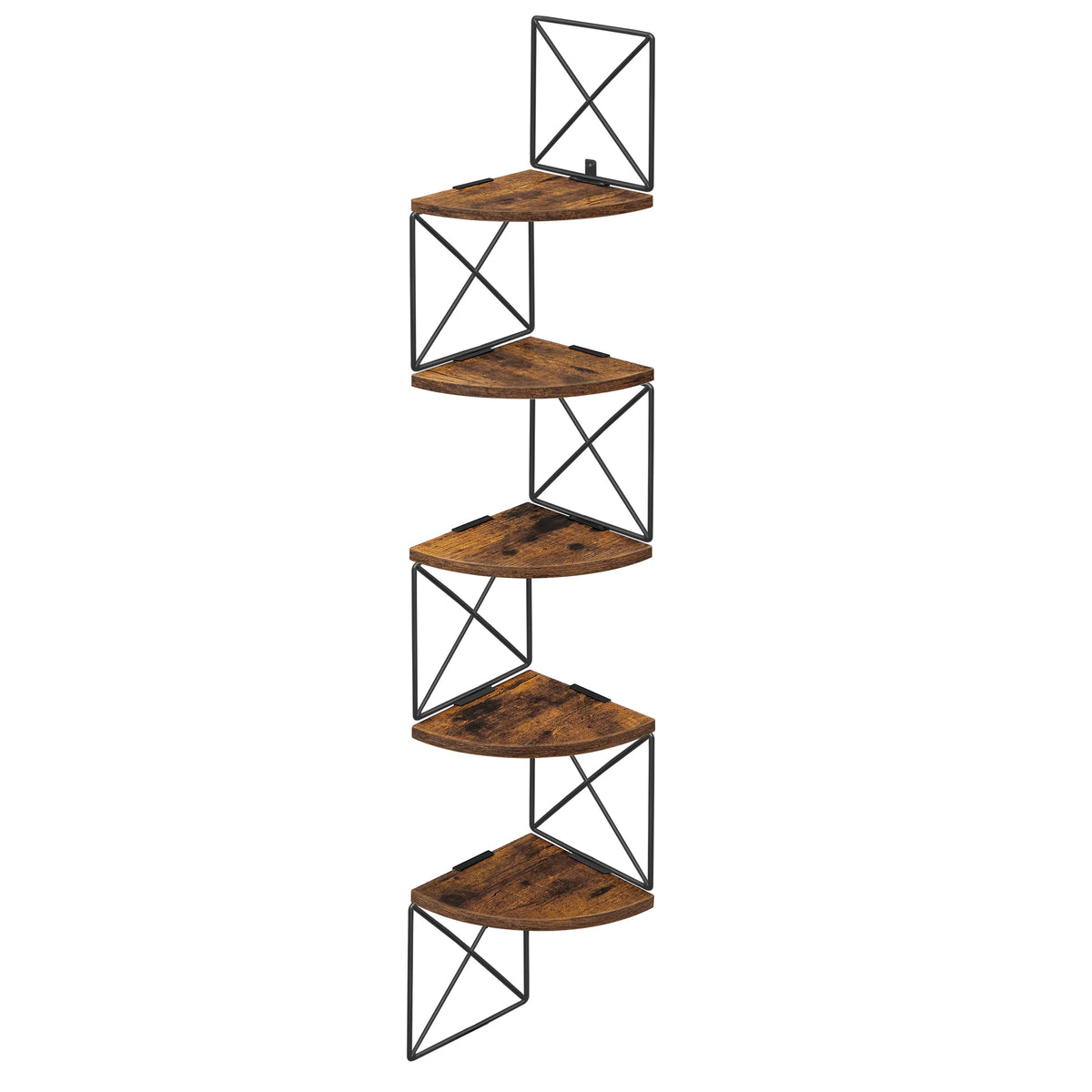 Hoekboekenplanken 5 Niveaus