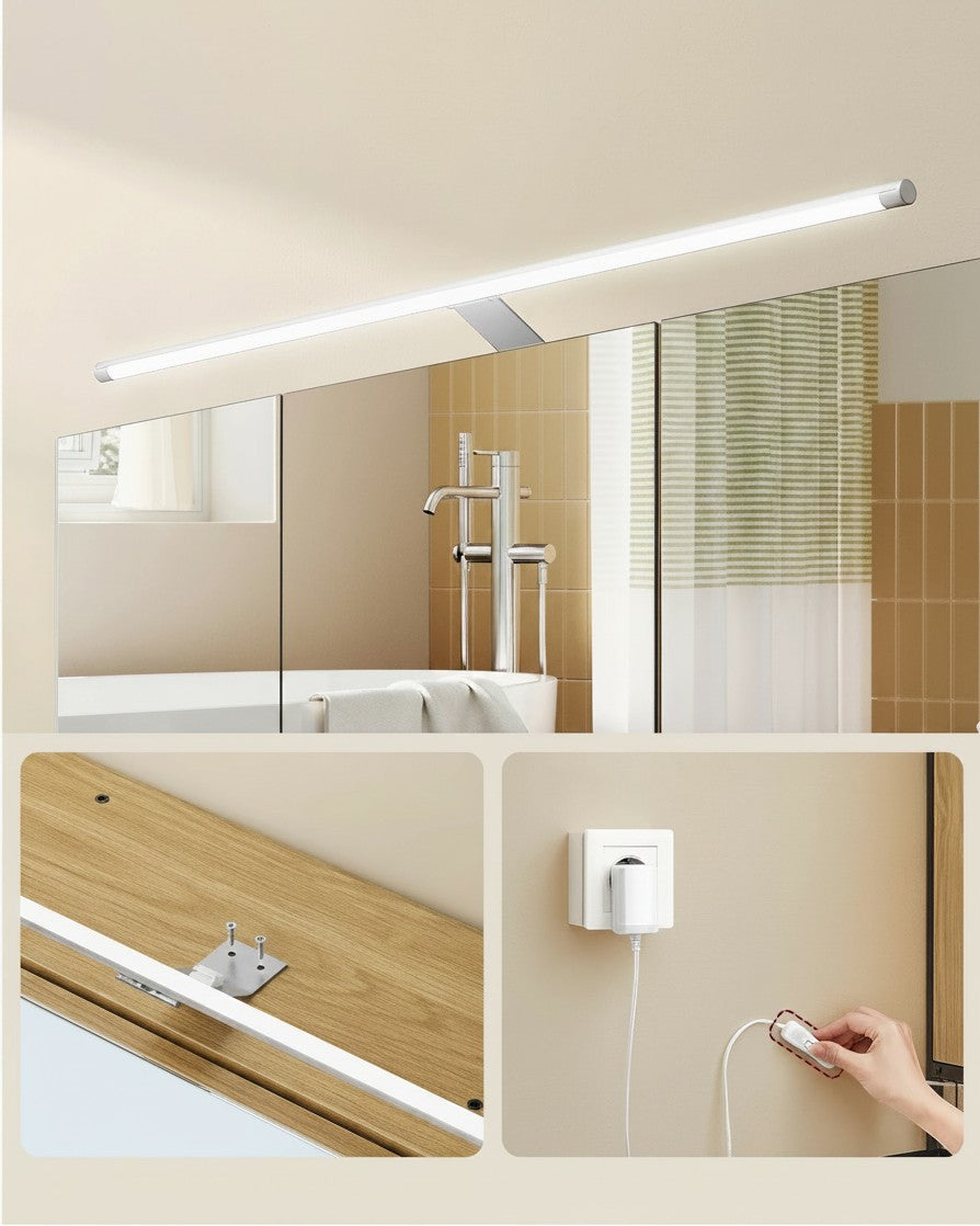 Tokari badkamerkast met spiegel en geïntegreerde ledverlichting voor een georganiseerde en moderne badkamer.